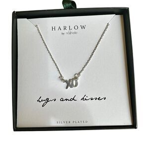 Harlow by Nashelle "XO" Silver Plated Necklace – New in Box